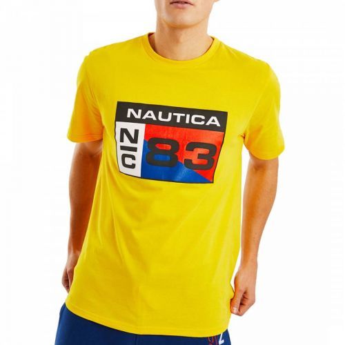 Yellow Logo Cotton T-Shirt