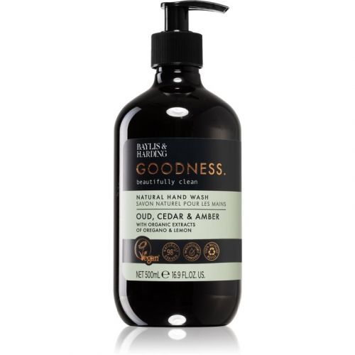 Baylis & Harding Goodness Oud, Cedar & Amber Natural Liquid Hand Soap 500 ml