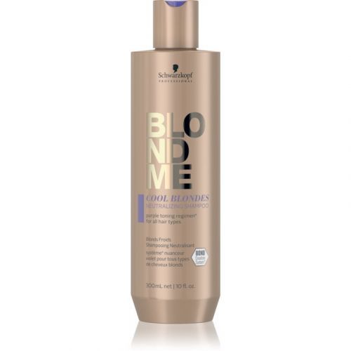 Schwarzkopf Professional Blondme Cool Blondes Brassy Tones Neutralizing Shampoo For Blondes And Highlighted Hair 300 ml