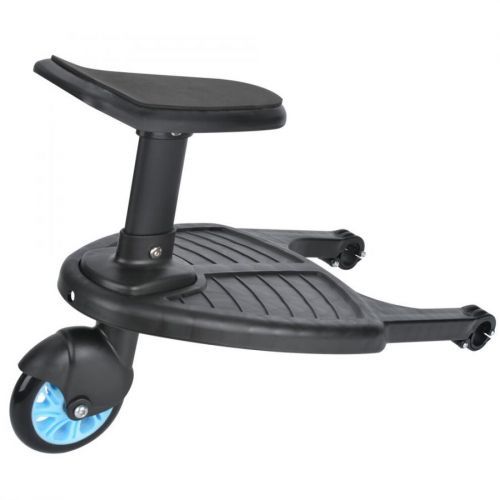 (Blue) Buggy Stroller Step Board Stand Wheeled Pushchair Connector
