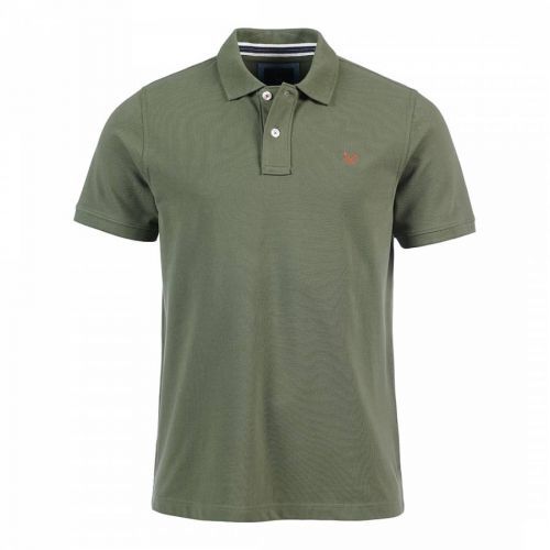 Green Cotton Polo Shirt