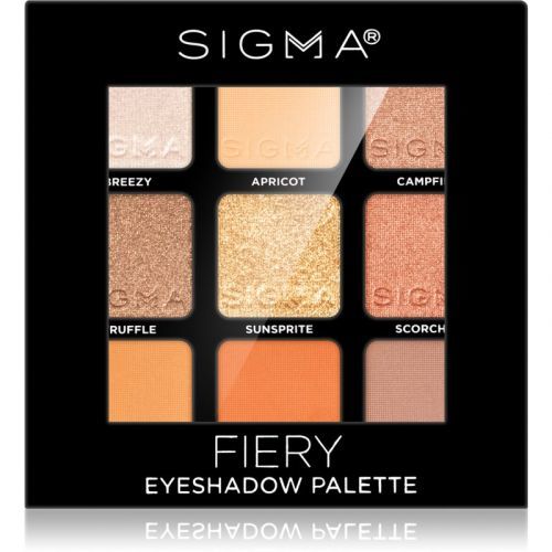 Sigma Beauty Eyeshadow Palette Fiery Eyeshadow Palette 9 g