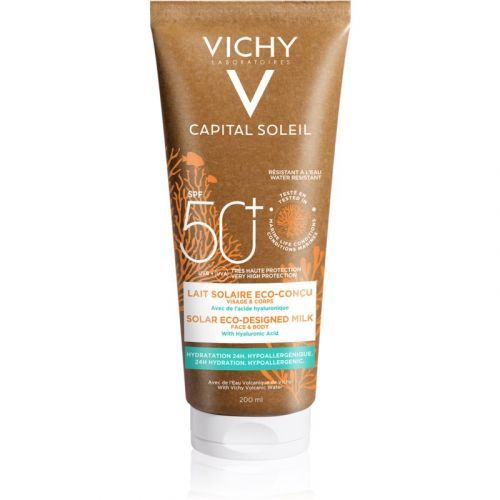 Vichy Capital Soleil Solar Eco-Designed Milk Protecting Milk with Hyaluronic Acid SPF 50+ 200 ml