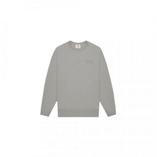Y-3 Sweater Plain Grey Colour: GREY, Size: SMALL