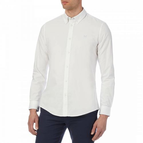 White Oxford Slim Fit Cotton Shirt