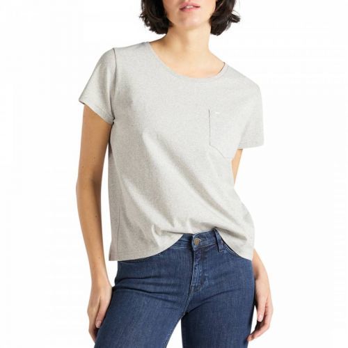 Grey Crew Neck Cotton T-Shirt