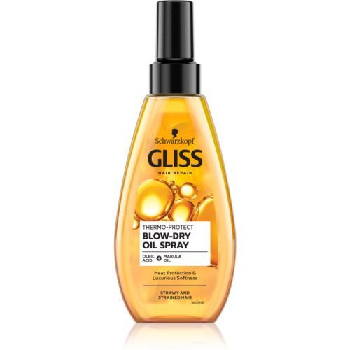 Schwarzkopf Gliss Thermo-Protect Blow Dry Protective Oil For Heat Hairstyling 150 ml