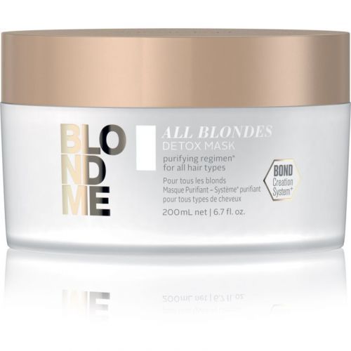 Schwarzkopf Professional Blondme All Blondes Detox Cleansing Detox Mask For Blondes And Highlighted Hair 200 ml