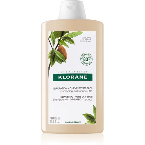 Klorane Cupuaçu Bio Nourishing Shampoo for Dry and Damaged Hair 400 ml