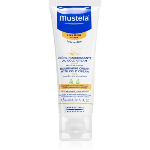 Mustela Bébé Dry Skin Nourishing Cream for Dry Skin for Children from Birth 40 ml