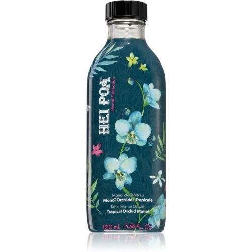 Hei Poa Tahiti Monoi Oil  Tropical Orchid Multi-Functional Oil for Body and Hair 100 ml