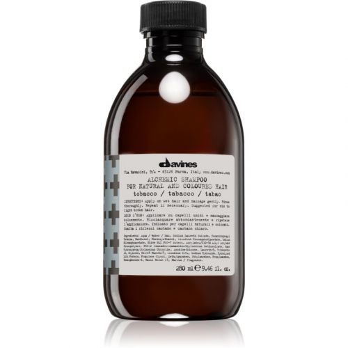 Davines Alchemic Tobacco Moisturizing Shampoo for Hair Color Enhancement 280 ml