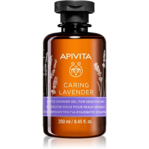 Apivita Caring Lavender Silky Shower Gel for Sensitive Skin 250 ml