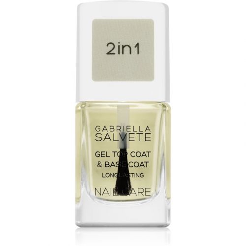 Gabriella Salvete Nail Care Top & Base Coat Base and Top Coat Nail Polish With Gel Texture 11 ml