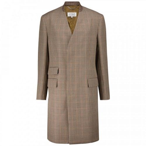 Maison Margiela Wool Coat Colour: BROWN, Size: SMALL