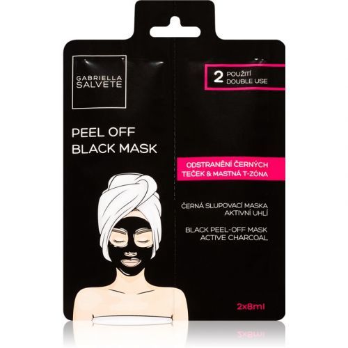 Gabriella Salvete Face Mask Black Peel Off Black Peel-Off Mask for Face 2x8 ml