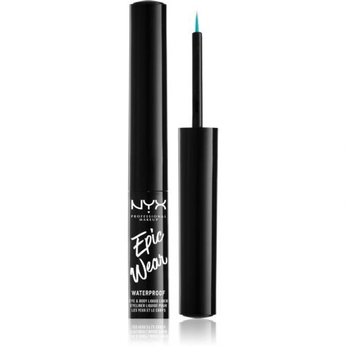 NYX Professional Makeup Epic Wear Metallic Liquid Liner Long-Lasting Gel Eyeliner Shade 06 - Teal Metal 3,5 ml