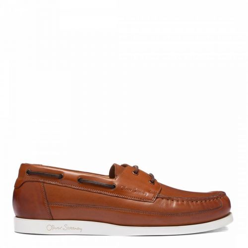 Tan Orkney Leather Boat Shoe