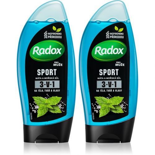 Radox Sport Mint & Sea Salt Refreshing Shower Gel (Economy Pack)