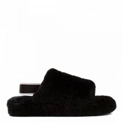 Black Sorrento Slipper Sandals