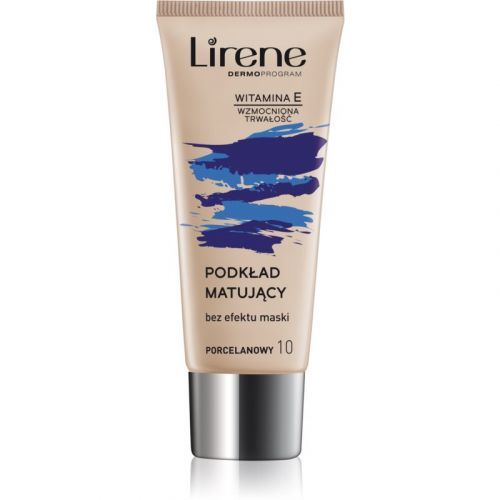 Lirene Vitamin E Matte Foundation Primer Shade 10 Porcelain 30 ml