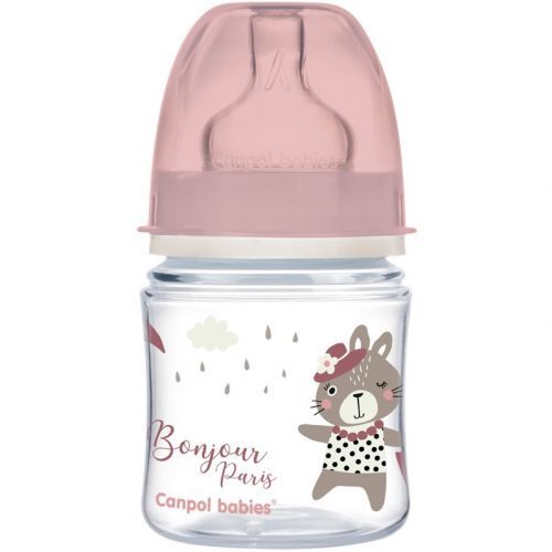 Canpol babies Bonjour Paris baby bottle 0m+ Pink 120 ml
