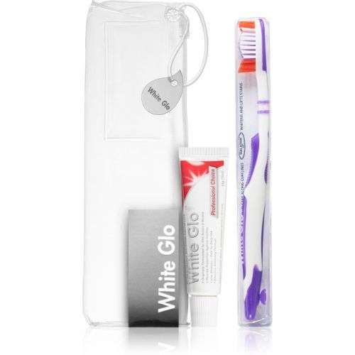 White Glo Travel Kit Travel Set Purple (for Teeth)