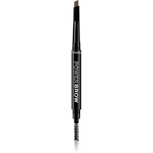 Revolution Relove Power Brow Eyebrow Pencil with Brush Shade Dark Brown 0,3 g