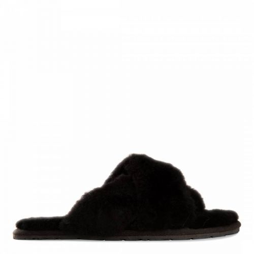 Black Brighton Crossover Slippers