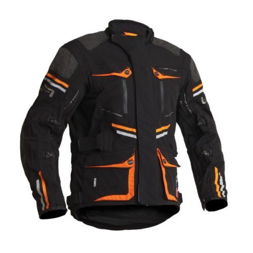 Lindstrands Textile Jacket Sunne Black Orange 50