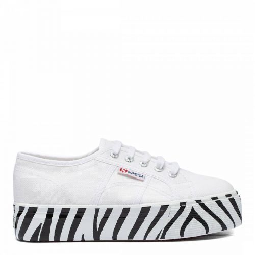 White 2790 Printed Foxing Sneakers
