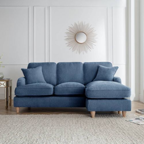 The Swift Right Hand Chaise Sofa Manhattan Navy