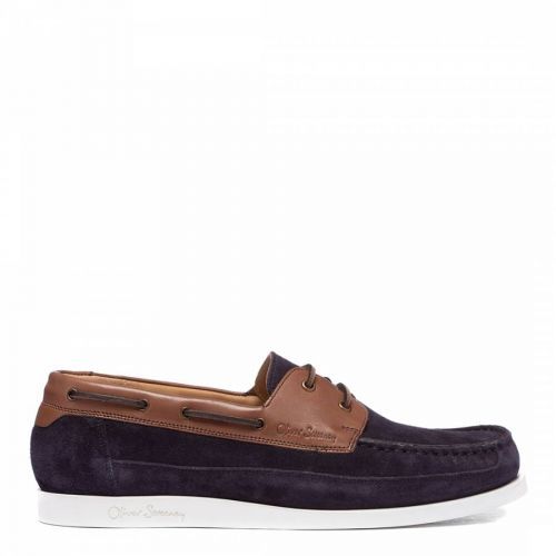 Navy Orkney Suede Boat Shoe