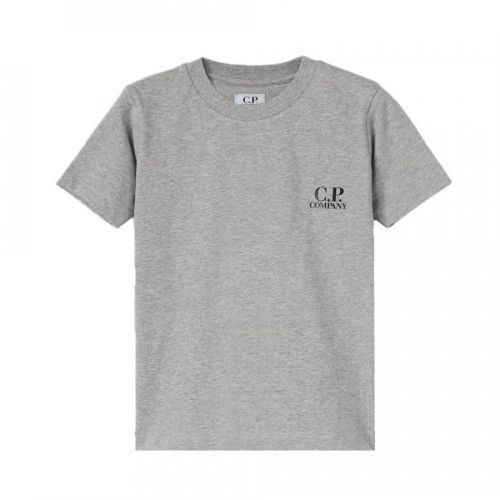 C.p. Company Cotton T-shirt Colour: GREY, Size: 2 YEARS