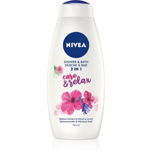 Nivea Care & Relax Bath Foam And Shower Gel 2 In 1 Maxi 750 ml