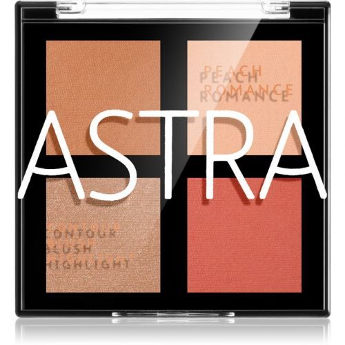 Astra Make-up Romance Palette Contouring palette for Face Shade 01 Peach Romance 8 g