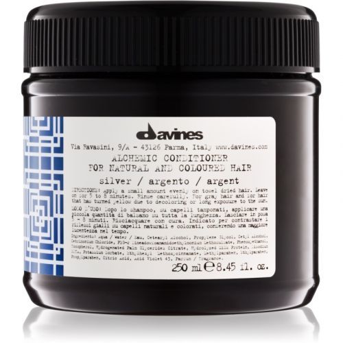 Davines Alchemic Silver Moisturizing Conditioner for Hair Color Enhancement 250 ml