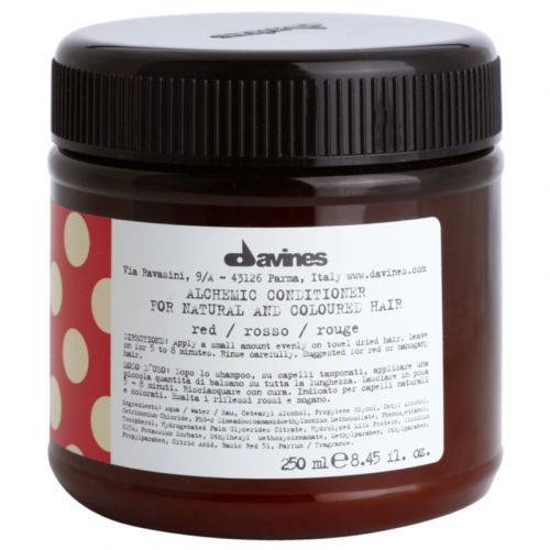 Davines Alchemic Red Moisturizing Conditioner for Hair Color Enhancement 250 ml