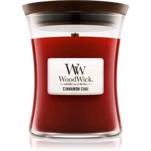 Woodwick Cinnamon Chai scented candle Wooden Wick 275 g
