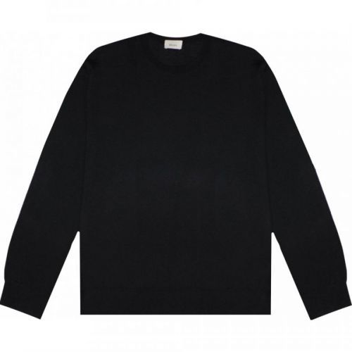 Z Zegna Mens Sweater Plain Black Colour: BLACK, Size: SMALL