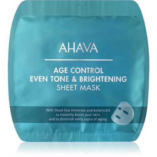 Ahava Time To Smooth Brightening Face Sheet Mask with Anti-Wrinkle Effect