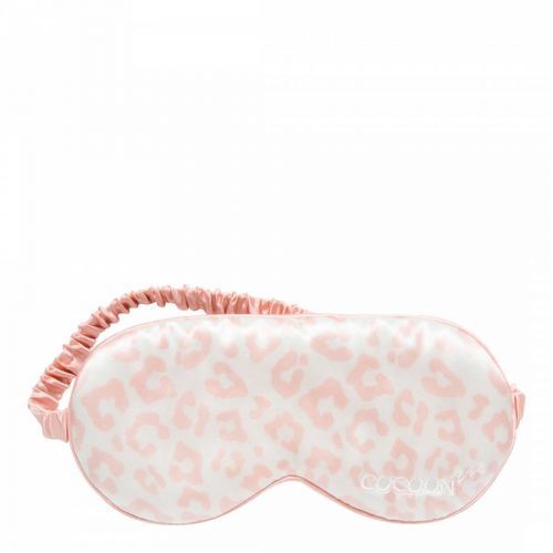 Mulberry Silk Eye Mask Leopard Pink