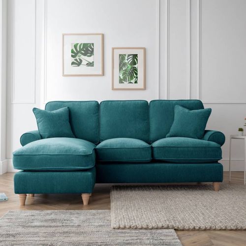 The Bromfield Right Hand Chaise Sofa Manhattan Emerald