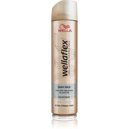 Wella Wellaflex Shiny Hold Extra Strong Fixating Hairspray For Shine 250 ml