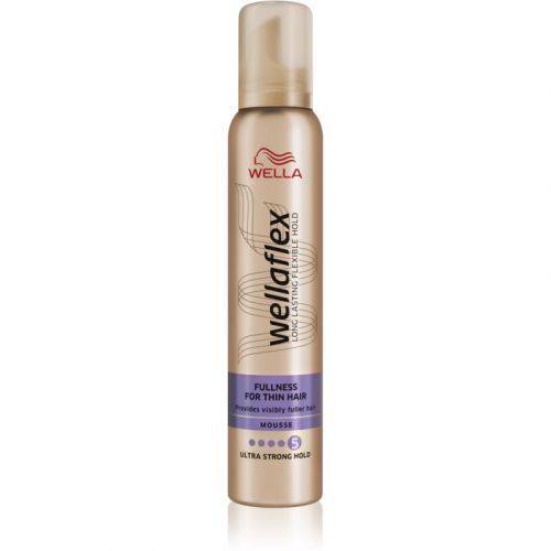 Wella Wellaflex Fullness For Thin Hair Styling Mousse With Extra Strong Fixation for Fine Hair 200 ml