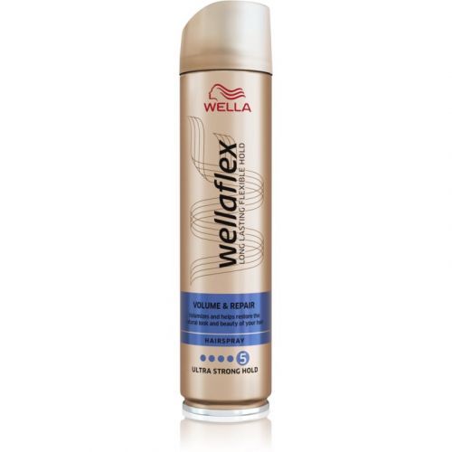 Wella Wellaflex Volume & Repair Extra Strong Fixating Hairspray for Volume and Vitality 250 ml