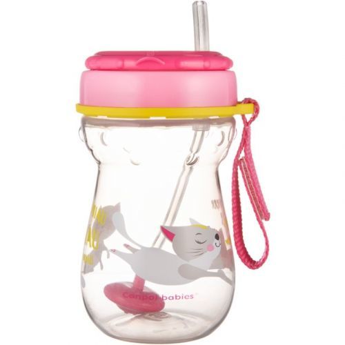 Canpol babies Sport Cup Cup with straw 9m+ Pink 350 ml