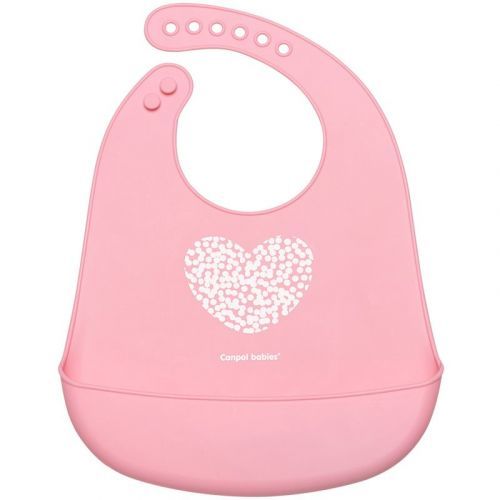 Canpol babies Pastels baby bib 4m+ Pink 1 pc