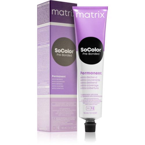 Matrix SoColor Pre-Bonded Extra Coverage Permanent Hair Dye Shade 508Na Hellblond Natur Asch 90 ml