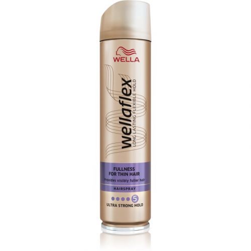 Wella Wellaflex Fullness For Thin Hair Extra Strong Fixating Hairspray For Flexibility And Volume 250 ml